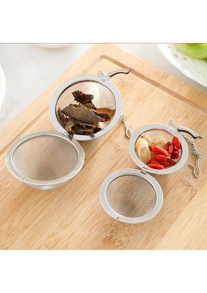 2 Adet 7cm Tarzı 2 Parça Paslanmaz Çelik Çay Süzgeci Çaydanlık Tepsi Baharat Çay Süzgeci Bitki Filtresi Çay Seti Aksesuarları Çay Demlik Çay Süzgeci Teaware (Yurt Dışından)