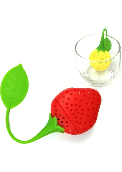 A x B 2 Adet Tarzı Silikon Çilek Çay Süzgeci Gevşek Bitki Baharat Süzgeci Filtre Difüzör Çay Yaprak Süzgeci Çay Poşeti Çay Takımı Sevimli Çay Süzgeci (Yurt Dışından) fiyatları