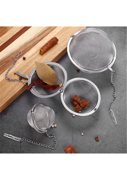 5.5cm Tarzı Paslanmaz Çelik Çay Demlik Tepsisi Baharat Çay Süzgeci Bitki Filtresi Çay Ekipmanları Mutfak Araçları Çay Demlik Çay Süzgeci - (Yurt Dışından)