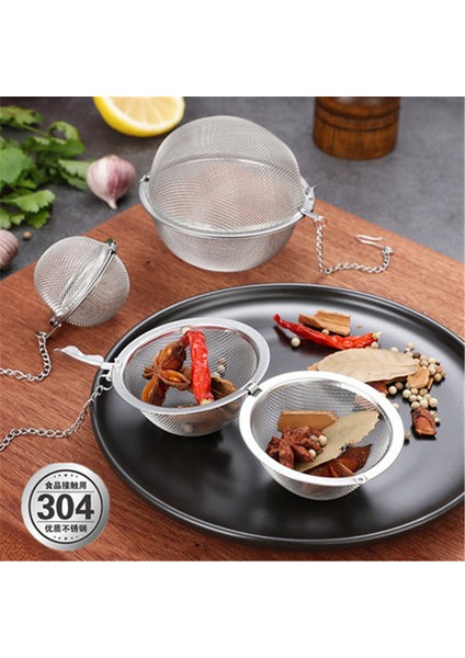 5.5cm Tarzı Paslanmaz Çelik Çay Demlik Tepsisi Baharat Çay Süzgeci Bitki Filtresi Çay Ekipmanları Mutfak Araçları Çay Demlik Çay Süzgeci - (Yurt Dışından)