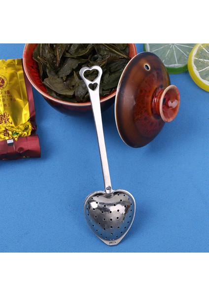 2 Adet Kalp 14.5X4CM Tarzı Kaliteli Çay Süzgeci ve Kaşık Seti Uzun Sap Paslanmaz Çelik Ağ Heart Şekilli Çay Demlik Otu Baharat Kaşığı Şık Çay Seti (Yurt Dışından) modelleri