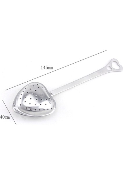 2 Adet Kalp 14.5X4CM Tarzı Kaliteli Çay Süzgeci ve Kaşık Seti Uzun Sap Paslanmaz Çelik Ağ Heart Şekilli Çay Demlik Otu Baharat Kaşığı Şık Çay Seti (Yurt Dışından) fırsatları
