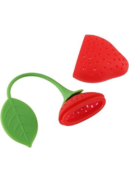 A x B 2 Adet Tarzı Silikon Çilek Çay Süzgeci Gevşek Bitki Baharat Süzgeci Filtre Difüzör Çay Yaprak Süzgeci Çay Poşeti Çay Takımı Sevimli Çay Süzgeci (Yurt Dışından) indirimleri