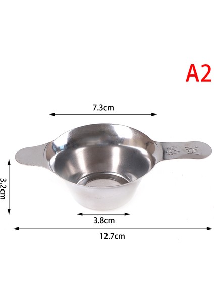 A2 Stili6 Stili Baharat Paslanmaz Çelik Çay Süzgeci Damlatma Kasesi Temizleme Kolay Gevşek Yaprak Geleneksel Asılı Bitkisel Çift Kulaklı Süzgeç Filtre (Yurt Dışından)