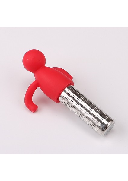 1 Adet Kırmızı Stil Yaratıcı Çay Süzgeci Çaydanlık Paslanmaz Çelik Infüzyon Filtre Infüzyon Mutfak Aksesuarları (Yurt Dışından)