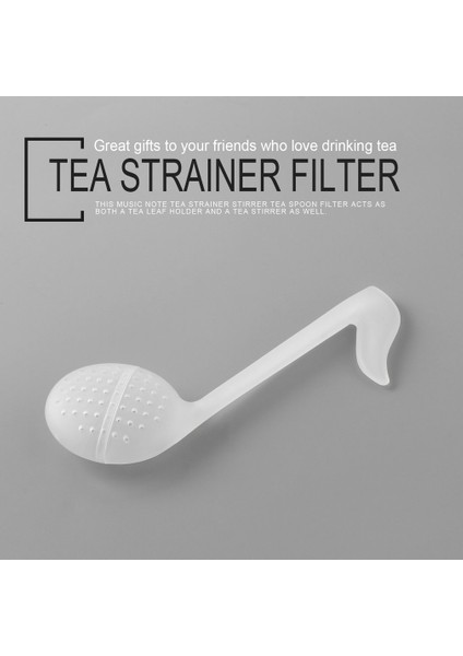 2 Adet Çay Kaşığı Süzgeç Yaratıcı Müzik Nota Moda Kolaylık Çay Yaprağı Süzgeci Çay Kaşığı Süzgeç Modern Tasarım Plastik (Yurt Dışından) fırsatları
