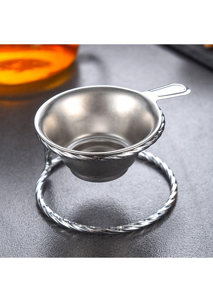 C Stili Paslanmaz Çelik Yeniden Kullanılabilir Çay Süzgeci Çaydanlık Gevşek Yaprak Baharat Filtresi Mutfak Aksesuarları Kulp Klips Çay Aksesuarları (Yurt Dışından) fırsatları