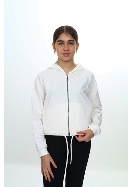 Kız Çocuk Kapüşonlu Hırka