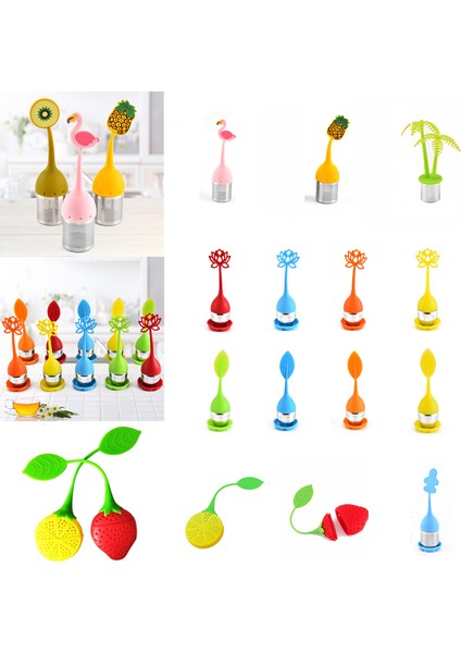 F-S6 Stili Karikatür Flamingo Çay Demliği Süzgeç Çay Poşetleri Silikon Gevşek Yaprak Çay Demliği Filtre Difüzör Cof Mutfak Aksesuarları (Yurt Dışından) fiyatları