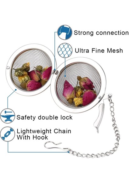 Açık Sarı Stil Çay Baharat Filtre Paslanmaz Çelik Çay Süzgeci Çay Topu Kilit Çay Topu Süzgeci Çay Eleği Filtre Mutfak Aracı Aksesuarları (Yurt Dışından) fiyatları