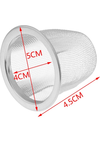 5cm Tarzı Yeniden Kullanılabilir Çaplı Paslanmaz Çelik Mesh Çay Süzgeci Demlik Çay Yaprağı Baharat Filtre Içecekler Mutfak Aksesuarları (Yurt Dışından)