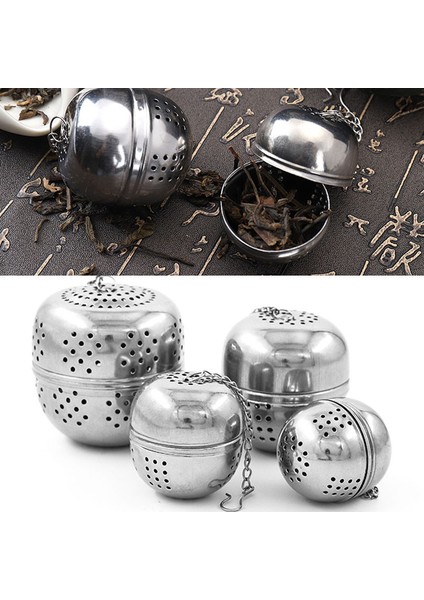 5.6x5.9cm Stili Paslanmaz Çelik Çay Süzgeç Topu Çay Demliği Süzgeç Ev Mutfak Gereçleri Kanca Halat Zincir Filtre (Yurt Dışından)