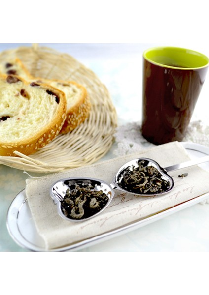 Bir Stil Kalp Şekilli Paslanmaz Çelik Çay Yaprağı Filtresi Bitki Içecek Süzgeci Kaşık Çay Poşeti Kupa Çaydanlık Baharat Kapçığı Çorba Aracı (Yurt Dışından) fırsatları