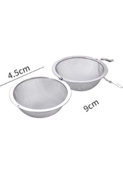 4.5cm Tarzı 5 Boyut Paslanmaz Çelik Çay Süzgeci Küre Kilitli Baharat Çay Topu Süzgeç Çay Filtresi Süzgeçler Mutfak Aksesuarları (Yurt Dışından)