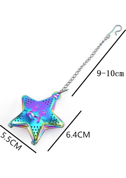 Drak Sarı Tarzı Yıldız Çay Süzgeci Renkli Paslanmaz Çelik Çay Süzgeci Baharat Filtre Içecek Eşyaları Mutfak Araçları Aksesuarları (Yurt Dışından) modelleri