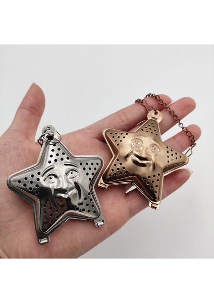 Drak Sarı Tarzı Yıldız Çay Süzgeci Renkli Paslanmaz Çelik Çay Süzgeci Baharat Filtre Içecek Eşyaları Mutfak Araçları Aksesuarları (Yurt Dışından) fırsatları