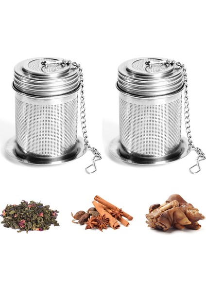 2 Paket Stili Çay Topu Süzgeç & Pişirme Süzgeci, Ekstra Ince Mesh Çay Süzgeci - Paslanmaz Çelik (Yurt Dışından) fiyatları