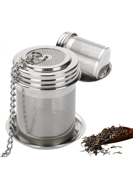 2 Paket Stili Çay Topu Süzgeç & Pişirme Süzgeci, Ekstra Ince Mesh Çay Süzgeci - Paslanmaz Çelik (Yurt Dışından) fırsatları