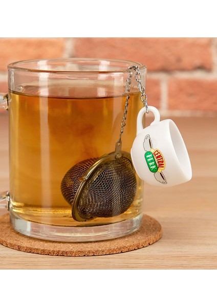 Fildişi Tarzı Friends Tv Dizisi Central Perk Kahve Fincanı Çelik Çay Süzgeci Mutfak Aksesuarları Çay Demliği Poşet (Yurt Dışından) fırsatları