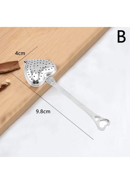 B Tarzı Paslanmaz Çelik Çay Demliği Ağır Çay Süzgeci Filtre Çay Eleği Kupa Çaydanlık Aksesuarları (Yurt Dışından)