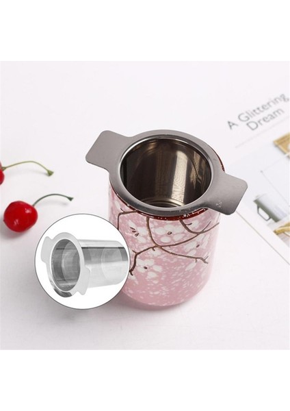 Kapak Stili Olmadan Iki Tutam Çay Demliği Kapağı ile Paslanmaz Çelik Ince Mesh Kahve Süzgeci Içecek Bardağı Asılı Gevşek Yapraklı Çay Süzgeci Çay Aracı (Yurt Dışından) indirimleri