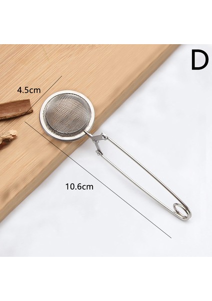 D Stili Paslanmaz Çelik Çay Demliği Ağır Çay Süzgeci Filtre Çay Eleği Kupa Çaydanlık Aksesuarları (Yurt Dışından)