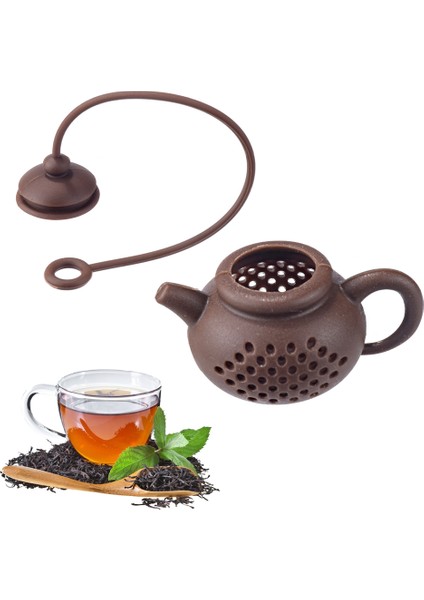 Beyaz Stil 7 Renkli Sevimli Silikon Çay Süzgeci Çaydanlık Şekilli Filtre Baharat Kokulu Çay Demliği Çay Filtresi Süzgeçler Mutfak Aksesuarları (Yurt Dışından) fiyatları