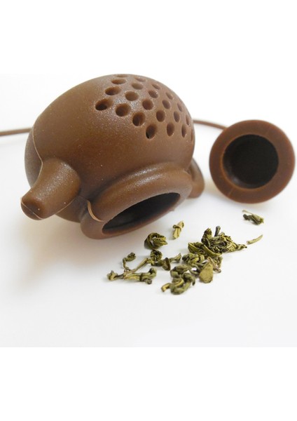 Beyaz Stil 7 Renkli Sevimli Silikon Çay Süzgeci Çaydanlık Şekilli Filtre Baharat Kokulu Çay Demliği Çay Filtresi Süzgeçler Mutfak Aksesuarları (Yurt Dışından) indirimleri