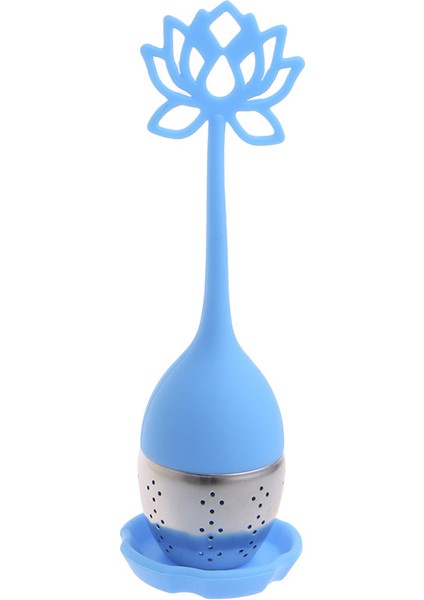 Mavi Stil M Beden Benzersiz Sevimli Çay Süzgeci Silikon Lotus Gevşek Çay Demliği Paslanmaz Çelik Filtre Çaydanlık Için Çay ve Kahve Içecek Süzgeci Hediye (Yurt Dışından)