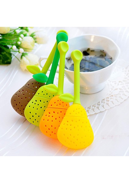 Rastgele Renk Stili Silikon Armut Şekilli Çay Süzgeci Rastgele Renk Çay Demleme Için Filtre Çay Demliği Çay Topu Yaprak Çay Süzgeci Mutfak Araçları (Yurt Dışından) fiyatları