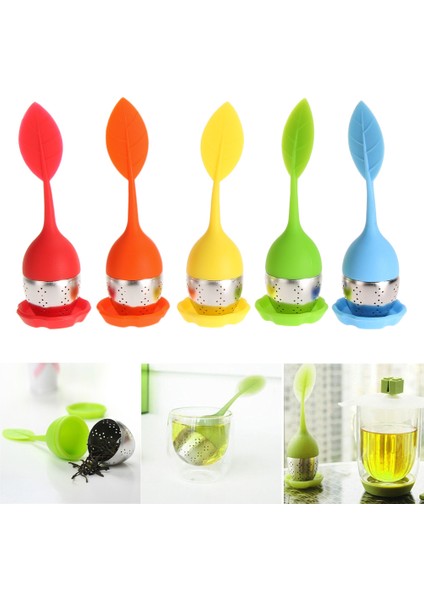 Sarı Stil Çay Demlik Silikon Çay Topu Yaprak Çay Süzgeci Demleme Cihazı Bitki Baharat Filtre Mutfak Araçları Çay Takımları Çay Aksesuarları (Yurt Dışından) modelleri