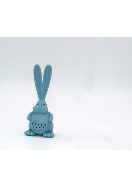 Mavi Stil 1 Adet Yeniden Kullanılabilir Tavşan Şekilli Silikon Çay Süzgeci Çay Demliği Çay Fincanı Çay ve Kahve Süzgeci Çaydanlık Aksesuarı (Yurt Dışından)