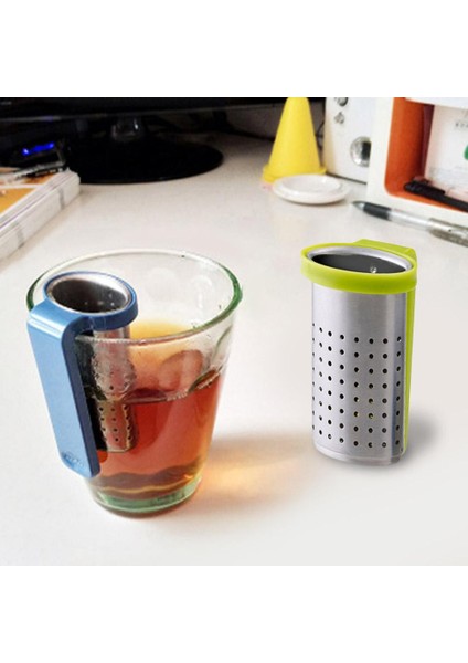 Mavi Stil Taşınabilir Saplı Paslanmaz Gevşek Çay Yaprakları Süzgeç ile Ofis Için Pratik Çaydanlık Çay Demlik (Yurt Dışından) fiyatları