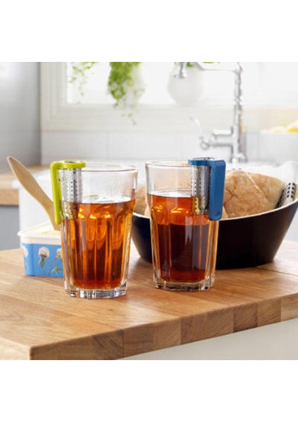 Mavi Stil Taşınabilir Saplı Paslanmaz Gevşek Çay Yaprakları Süzgeç ile Ofis Için Pratik Çaydanlık Çay Demlik (Yurt Dışından) modelleri