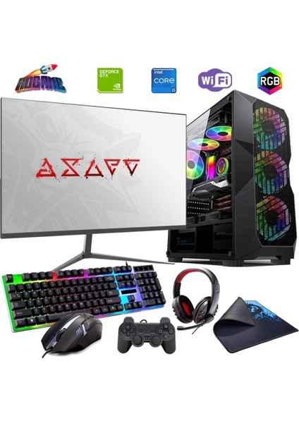 I5 12400F 32GB Ddr4 1tb M2 4gb GTX1650 27" 165Hz Mon. Oyun Bilgisayarı (Gaming Set)