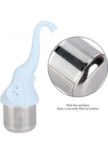 Mavi Stil M Beden Sevimli Fil Başlığı Çay Süzgeci Paslanmaz Çelik Çay Topu Yaprak Çay Süzgeci Demlik Baharat Filtre Mutfak Araçları (Yurt Dışından) indirimleri