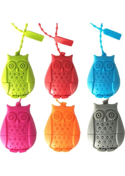 No.5 Tarzı 1 Adet Baykuş Şekilli Silikon Çay Süzgeci Çay Yaprakları Süzgeç Baharat Bitki Süzgeci Filtre Aracı Çay Süzgeçleri Çaydanlık Çay Aksesuarları (Yurt Dışından) indirimleri