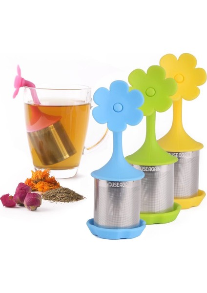 Sarı Stil Çay Süzgeci Çay Süzgeci Ekstra Ince Filtreli Çay Süzgeci Damla Tepsili Paslanmaz Çelik Ince Filtreli Çay Bardağı Silikon Kapak Çay Topları (Yurt Dışından) fiyatları