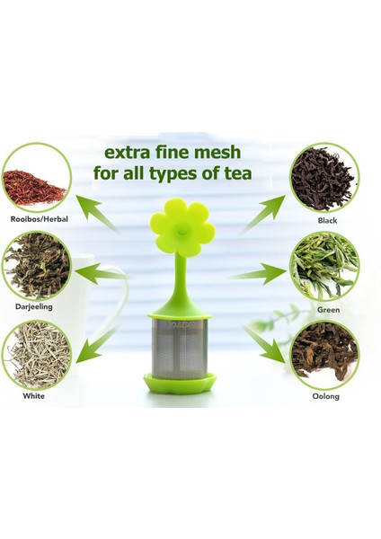 Sarı Stil Çay Süzgeci Çay Süzgeci Ekstra Ince Filtreli Çay Süzgeci Damla Tepsili Paslanmaz Çelik Ince Filtreli Çay Bardağı Silikon Kapak Çay Topları (Yurt Dışından) fırsatları