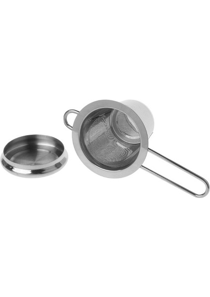 Gümüş Tarzı Paslanmaz Çelik Süzgeçli Yeniden Kullanılabilir File Çay Demlik Baharat Filtresi Kapaklı Mutfak Aksesuarları (Yurt Dışından) indirimleri