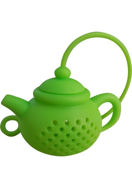 Yeşil Stil Yaratıcı Çaydanlık Şekilli Çay Süzgeci Silikon Çay Poşeti Yaprak Filtre Demlik Demlik Aksesuarı Mutfak Aleti (Yurt Dışından)