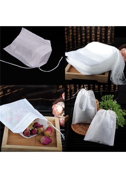 100 Adet Tarzı Non-Dokuma Kumaş Boş Filtre Demlik Çay Paket Poşetleri Yeni Boş Çay Poşetleri Kağıt Süzgeç Kokulu Küçük Çiçekli Çay Paketi (Yurt Dışından) modelleri