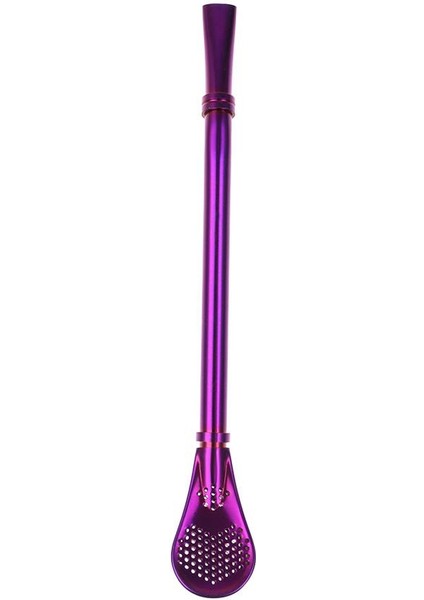 Mor Tarzı Paslanmaz Çelik Içme Pipet Çay Süzgeci El Yapımı Yerba Mate Çay Süzgeci Kaba Yıkanabilir Içme Pipetleri Çay Aracı (Yurt Dışından)