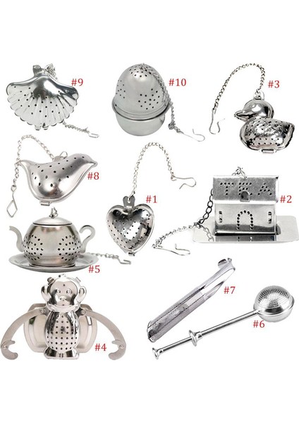 No.1 Tarzı Çoklu Stil Çay Süzgeci Infüzyonu Paslanmaz Çelik Çay Kaşığı Filtre Mutfak Aleti Infüzyon Değiştirici (Yurt Dışından) fiyatları