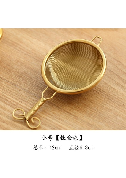 S Altın ​​stili 304 Paslanmaz Çelik Çay Süzgeci Çay Demliği Çay Filtresi Yaratıcı Japon Tarzı Filtre Mesh Kung Fu Çay Seti Mutfak Aksesuarları (Yurt Dışından)