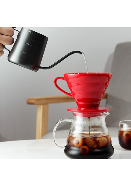 Turuncu 1-2 Bardak Stili Seramik Kahve Süzgeci Motor Stil Kahve Damlatıcı Filtre Bardak Kalıcı Pour Over Kahve Makinesi ile Ayrı Stand Için (Yurt Dışından) indirimleri