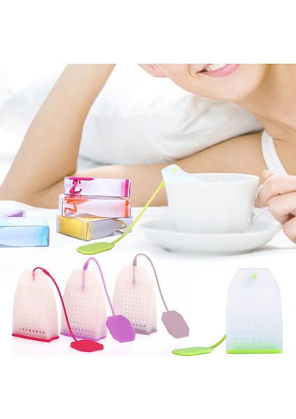 Rastgele Renk Stili 1 Adet Sıcak Satış Çanta Stil Silicone Çay Süzgeci Bitkisel Baharat Infüzyon Filtre Difüzör Mutfak Kahve Çay Araçları Silicone Çay Poşeti (Yurt Dışından) modelleri