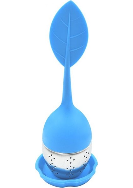 No.3 Tarzı Yaprak Silikon Paslanmaz Çelik Çay Demliği Ince Filtre Delikleri ile Çay ve Su Ayrımı Yapma Çay Sızıntı Topu Süzgeç Aracı (Yurt Dışından)