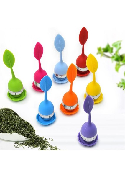 No.3 Tarzı Yaprak Silikon Paslanmaz Çelik Çay Demliği Ince Filtre Delikleri ile Çay ve Su Ayrımı Yapma Çay Sızıntı Topu Süzgeç Aracı (Yurt Dışından) modelleri