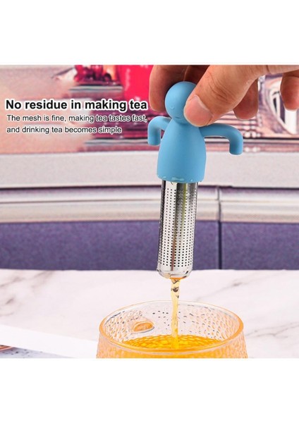 08 B 1pc Stili Paslanmaz Çelik Çay Süzgeç Filtre Gıda Sınıfı Silikon Başlığı Kaçırmayan Çay Ayrım Dikey Yaratıcı Çay Makinesi Çay Filtresi (Yurt Dışından) modelleri